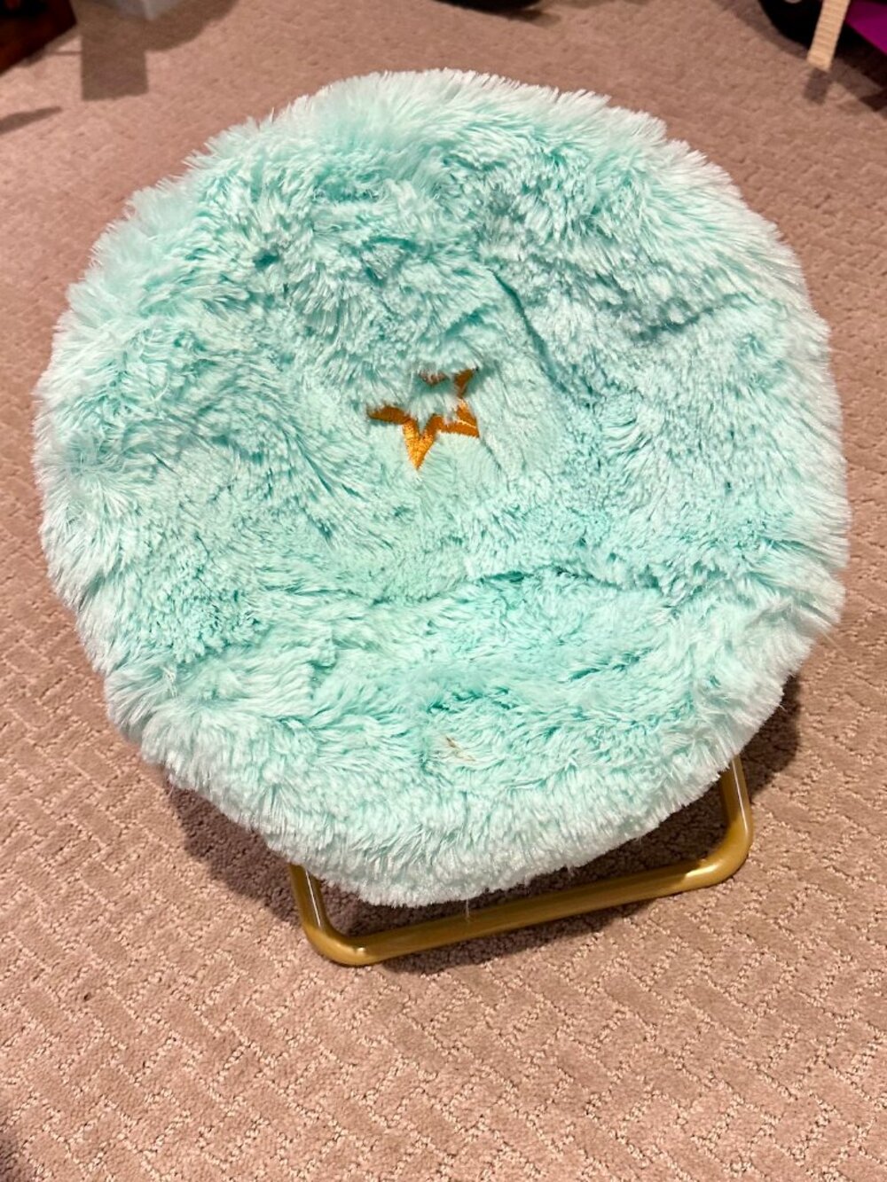 American Girl Fuzzy Chair